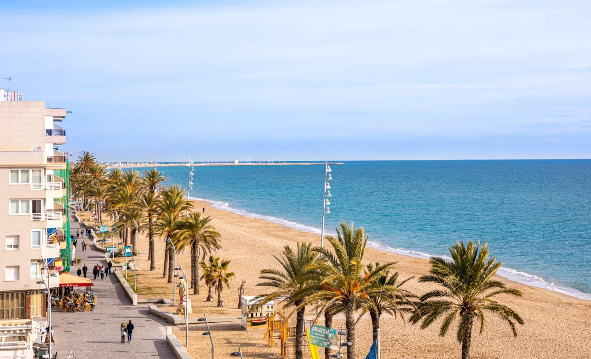 Spacious Apartment With Sea View Terrace In Calafell Exterior foto